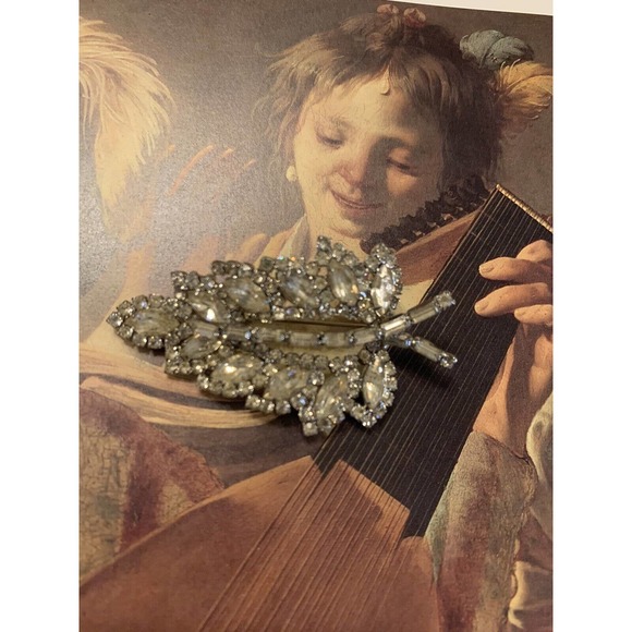 Vintage Clear Stone Sparkling WEISS BROOCH - Picture 12 of 16